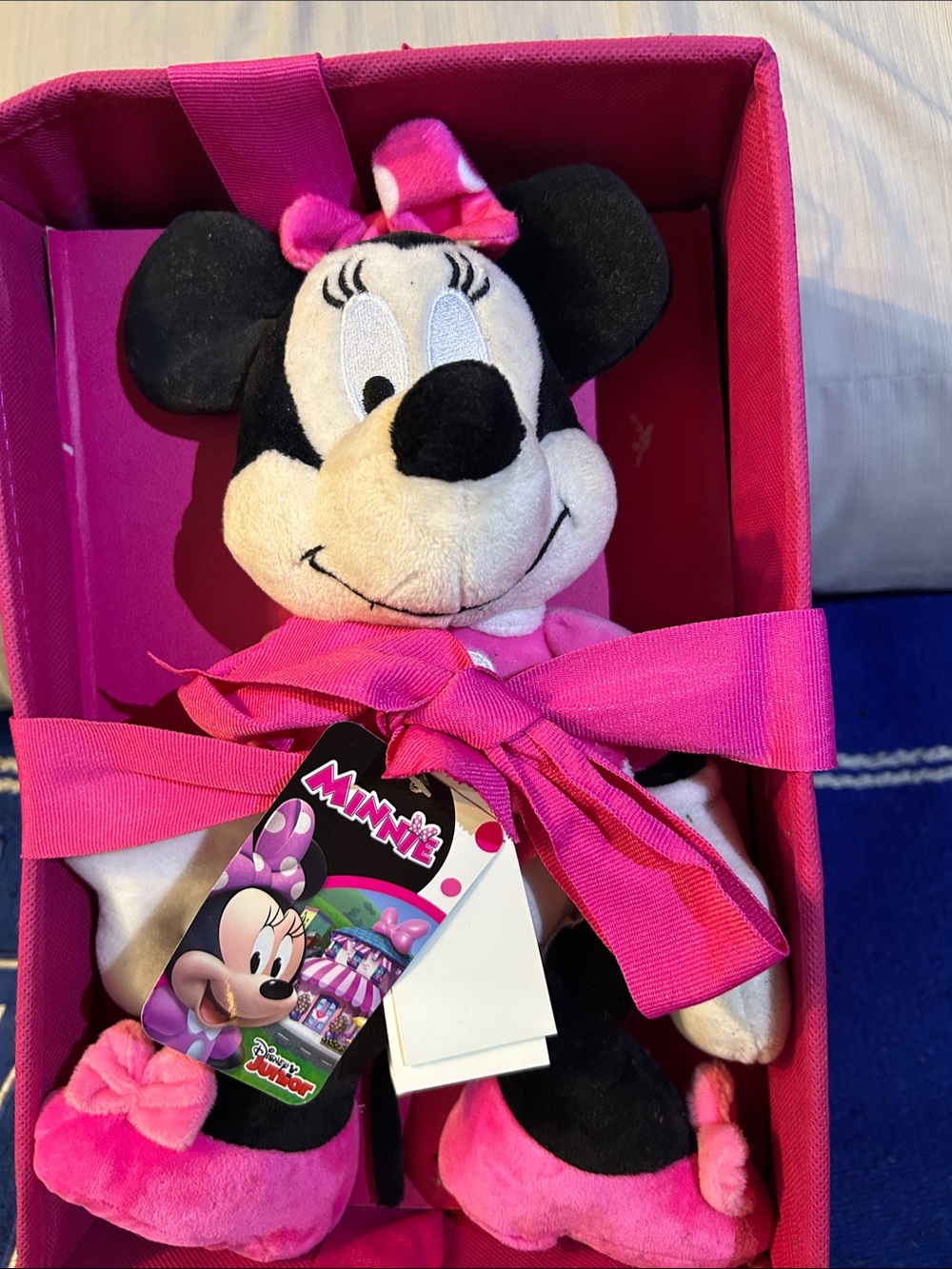Disney Minnie Mouse Plush Doll – Hot Pink and Black